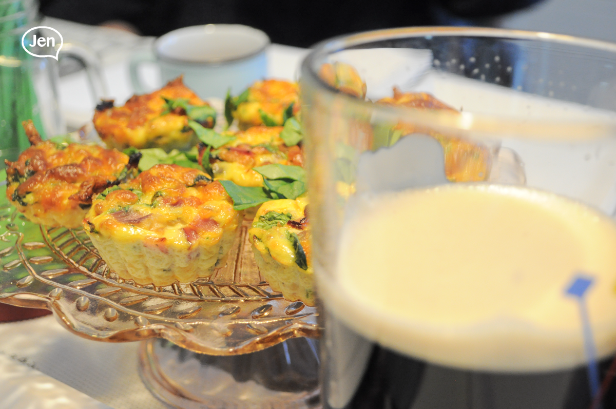 Crustless Mini Quiches – St Paddy’s edition