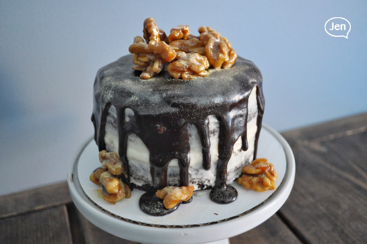 DIY drip cake, easy drip cake, how to drip drop cake, how to make a drip cake, chocolate ganache, home baker, easy to bake, happy baking, montreal blogger, montreal baker