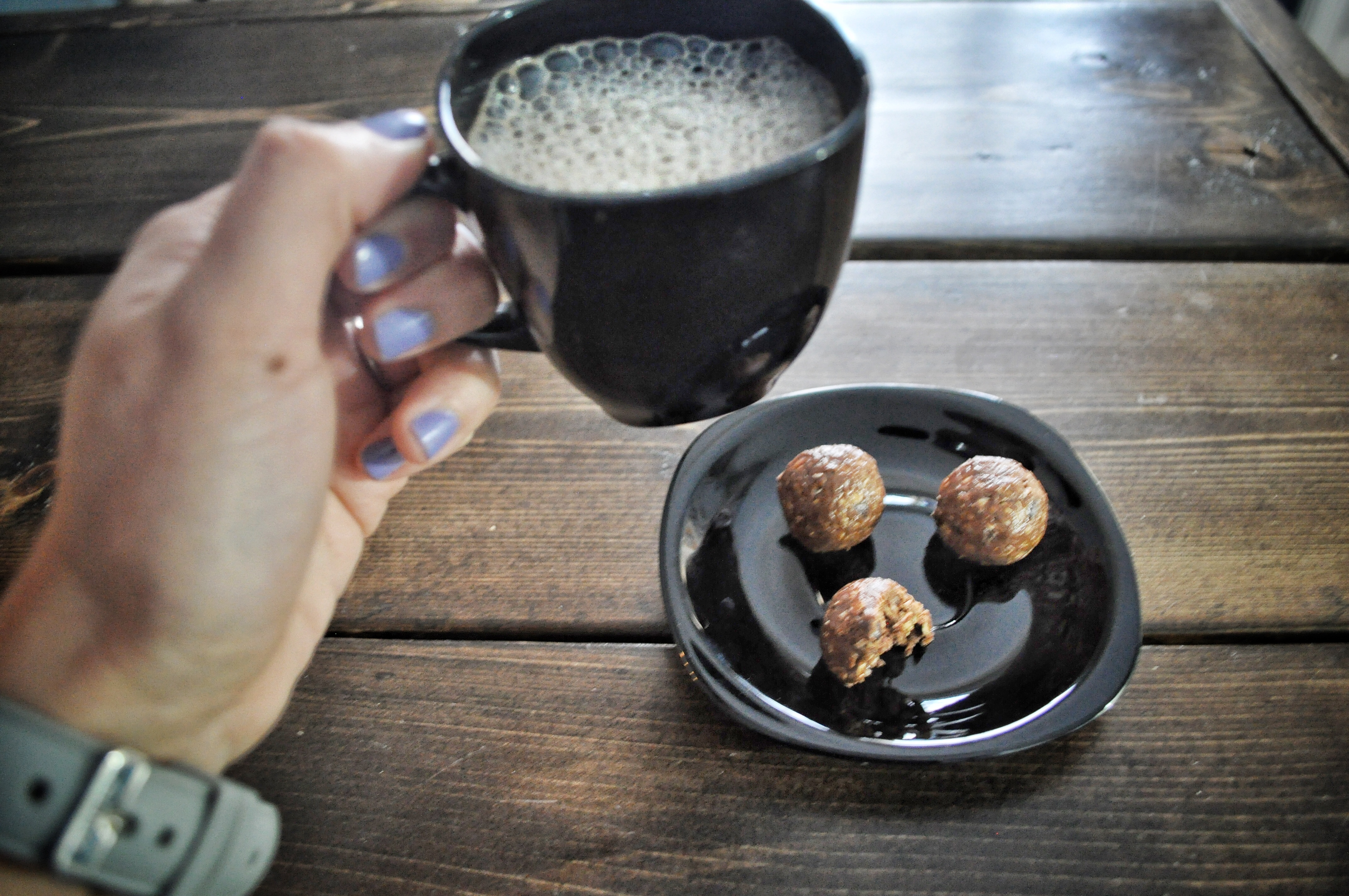 No bake PB+CHOCO energy bites