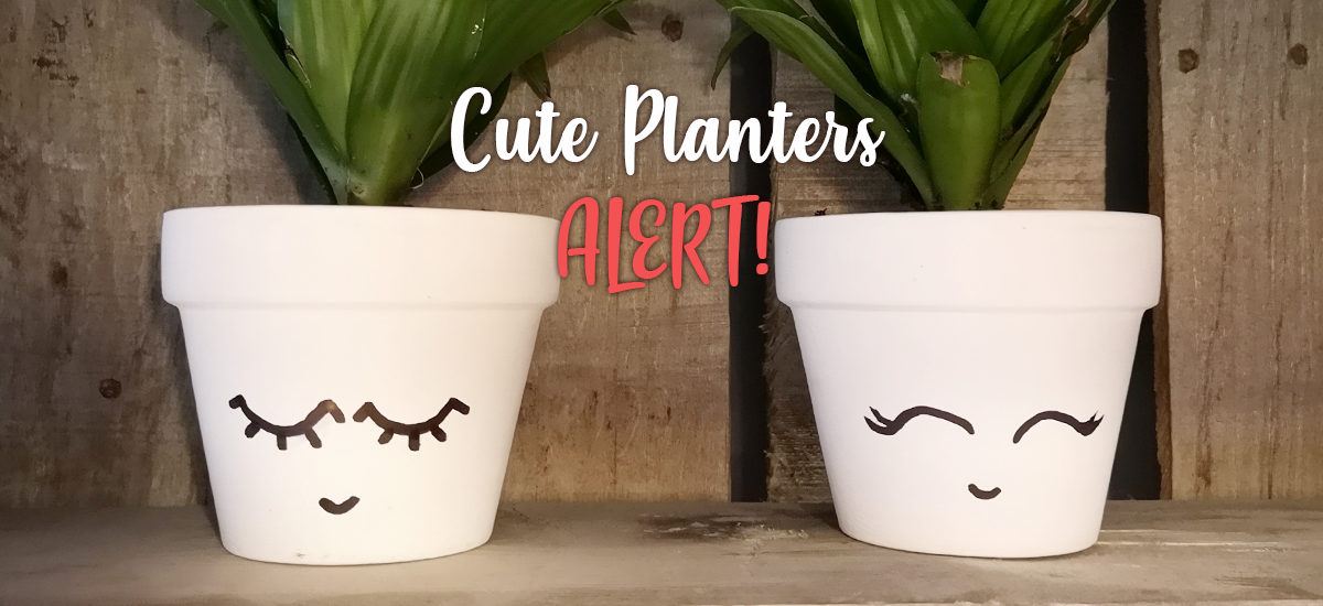 DIY Planter, cute planter, happy planter, cute planter, cute garden, easy diy planter, happy planter, diy, crafty sunday, follow the sprinkles, jen miss pixel, montreal blogger, canadian blogger, diy blogger