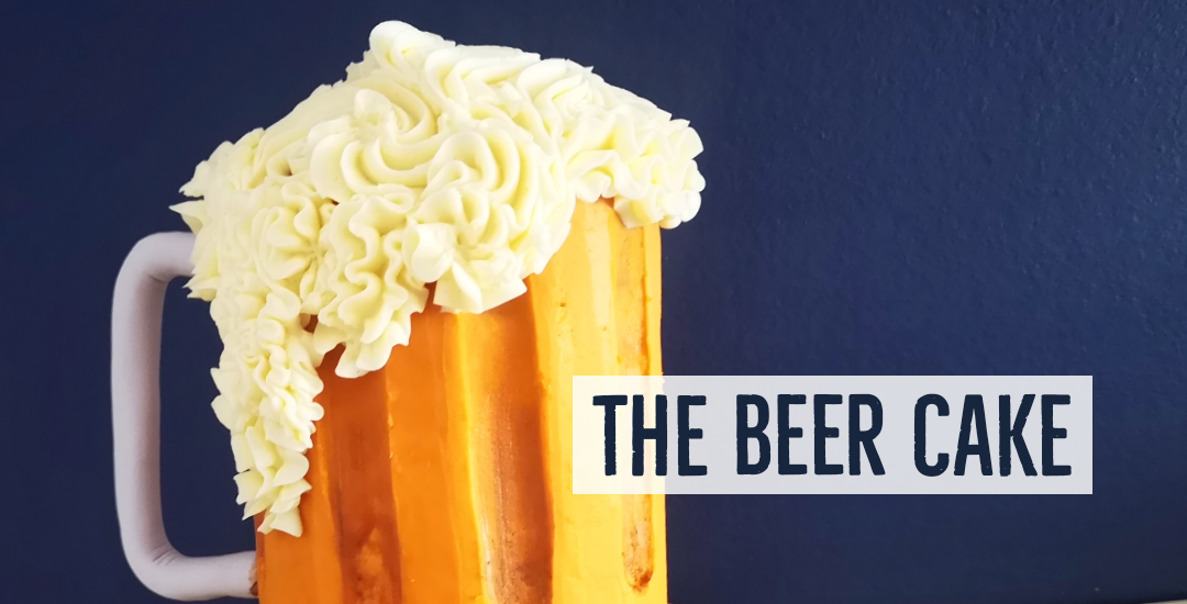 Beer cake, cake decoration, how to make a beer cake, Montreal baker, Canadian baker, home baker, marble cake, follow the sprinkles