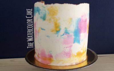 Watercolor cake