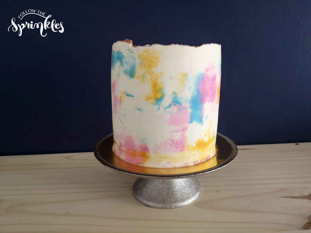 How to make a watercolor cake