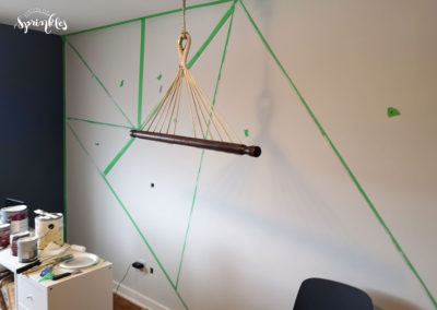 how to make your own geometric wall