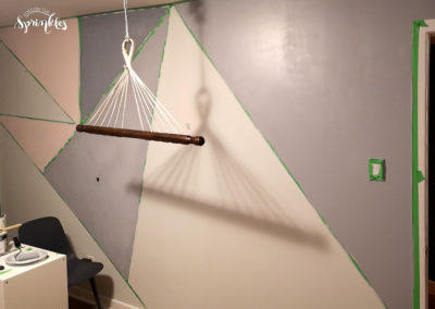 how to make your own geometric wall