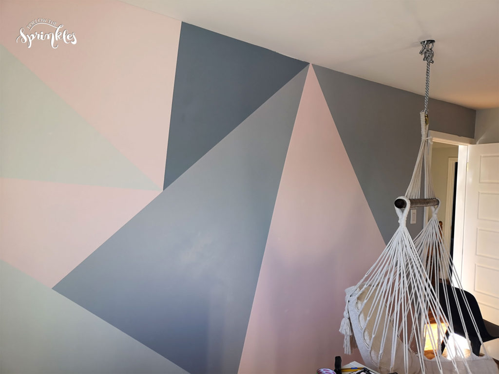 how to make your own geometric wall