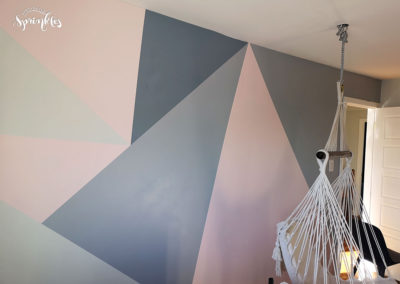 how to make your own geometric wall